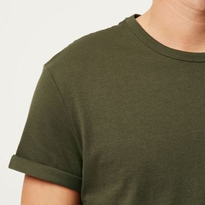 Khaki chest pocket t-shirt